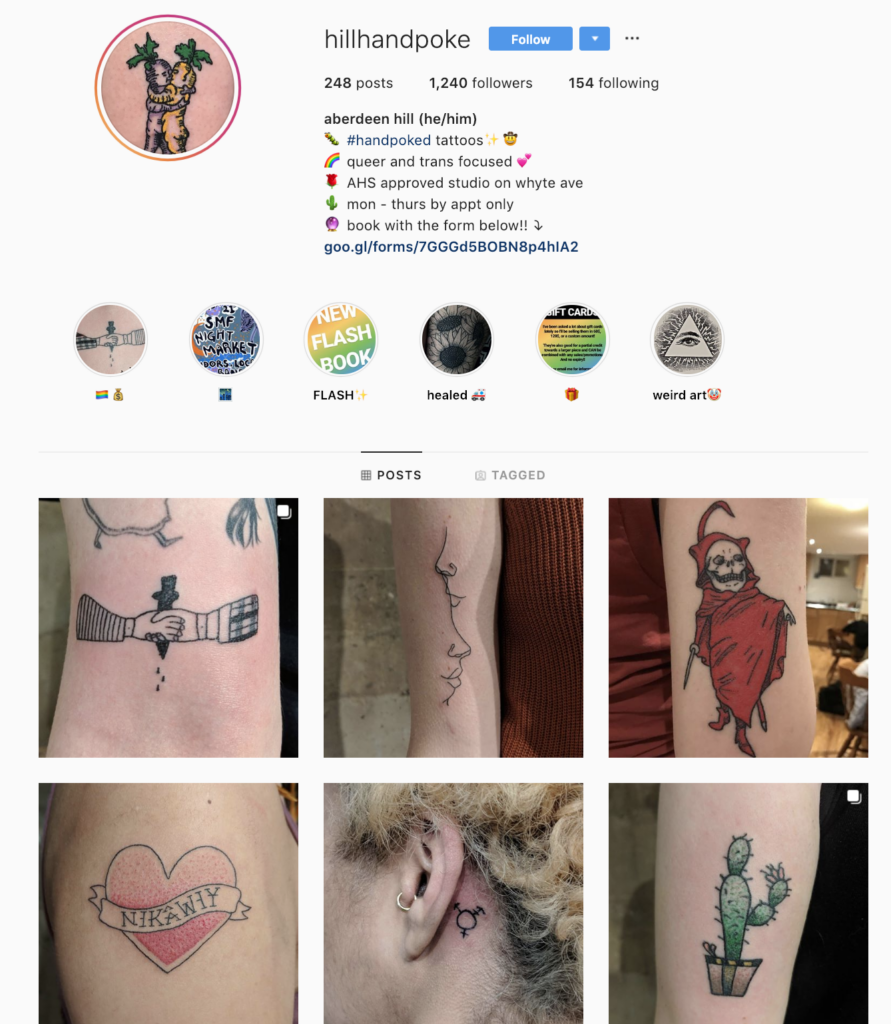 hand poke artist on instagram