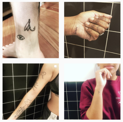 stick and poke collage
