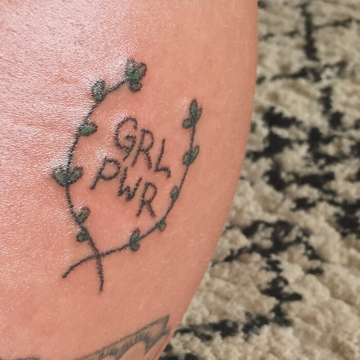 Girl power tattoo