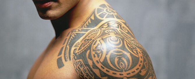 samoan tattoo on the rock